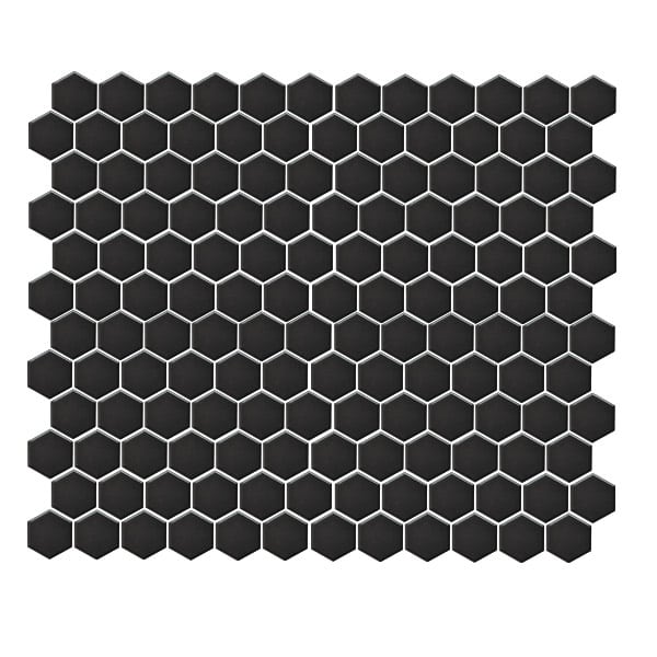 Hexagon Gloss Black tiles
