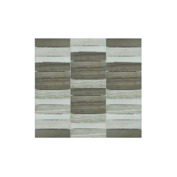 Essential Features Softwood Glass Mosaic Wall tiles