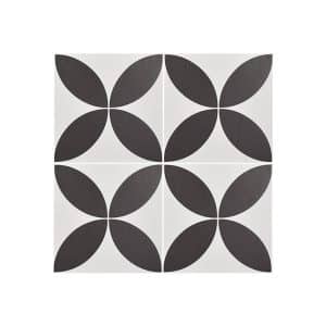 Picasso Flora Black tiles