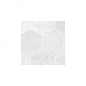 Milestone Hexagon Ice Marble tiles