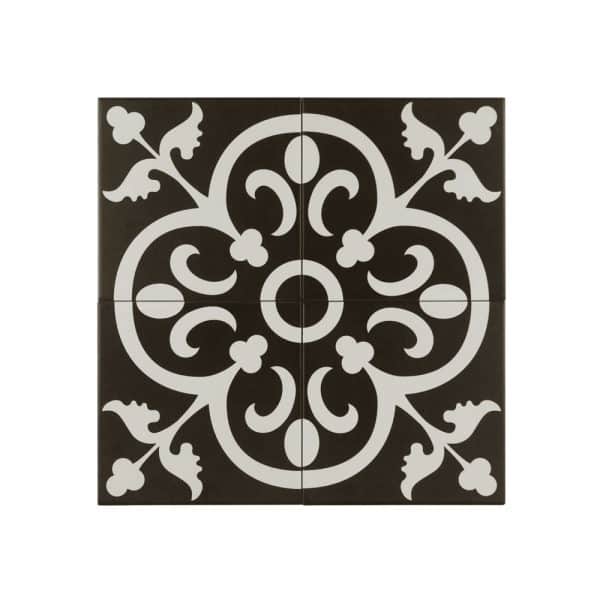 Picasso Crest black tiles