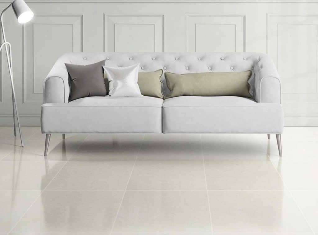 Aspen White Polished Floor tiles