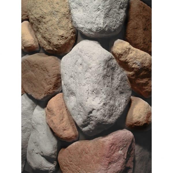 River Rock Multi Bianco Stone Corner Cladding