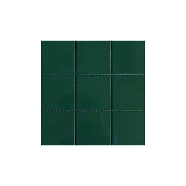 10x10 Ral Emerald Green Nn Matte Mosaic Poolsafe Tiles 300x300 Sheet