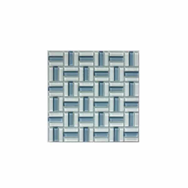 Aqua Gemstone Mosaic tiles