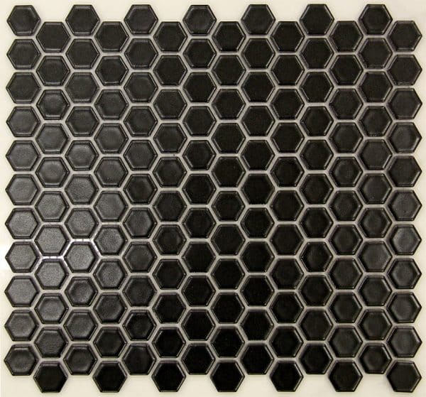 Black Matte Hexagonal tiles
