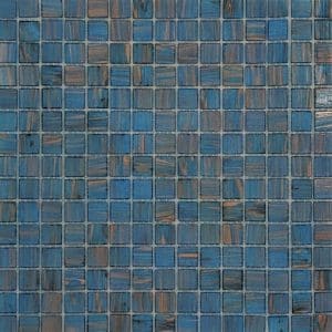 Ice Blue/Copper Mosaic Poolsafe tiles