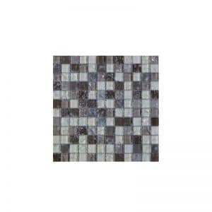 Crystal Latte Glass Mix mosaic tile sheet