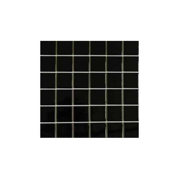 Gloss Mosaic Tiles 300x300 Sheet, Black Mosaic Tile
