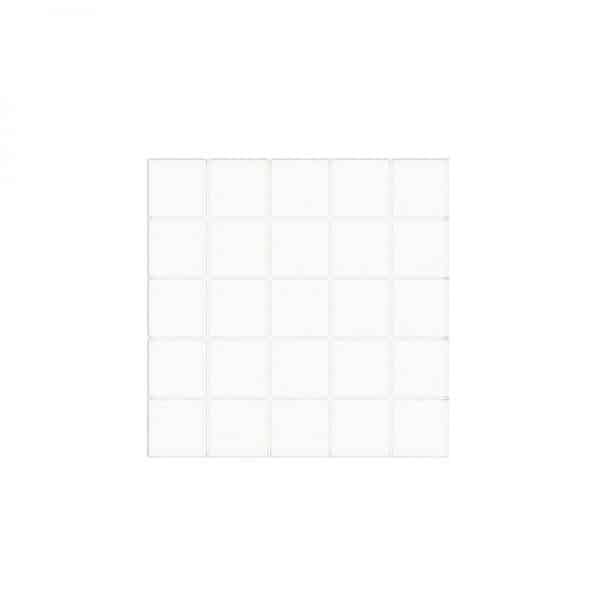 50x50 RAL White Mosaic tile sheet