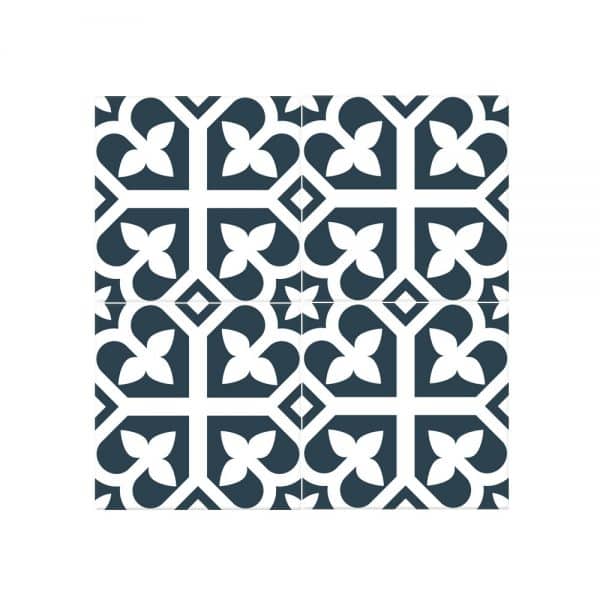Picasso Bloom Navy Blue tiles
