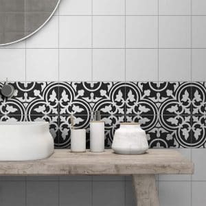 Picasso Shadow Black tiles