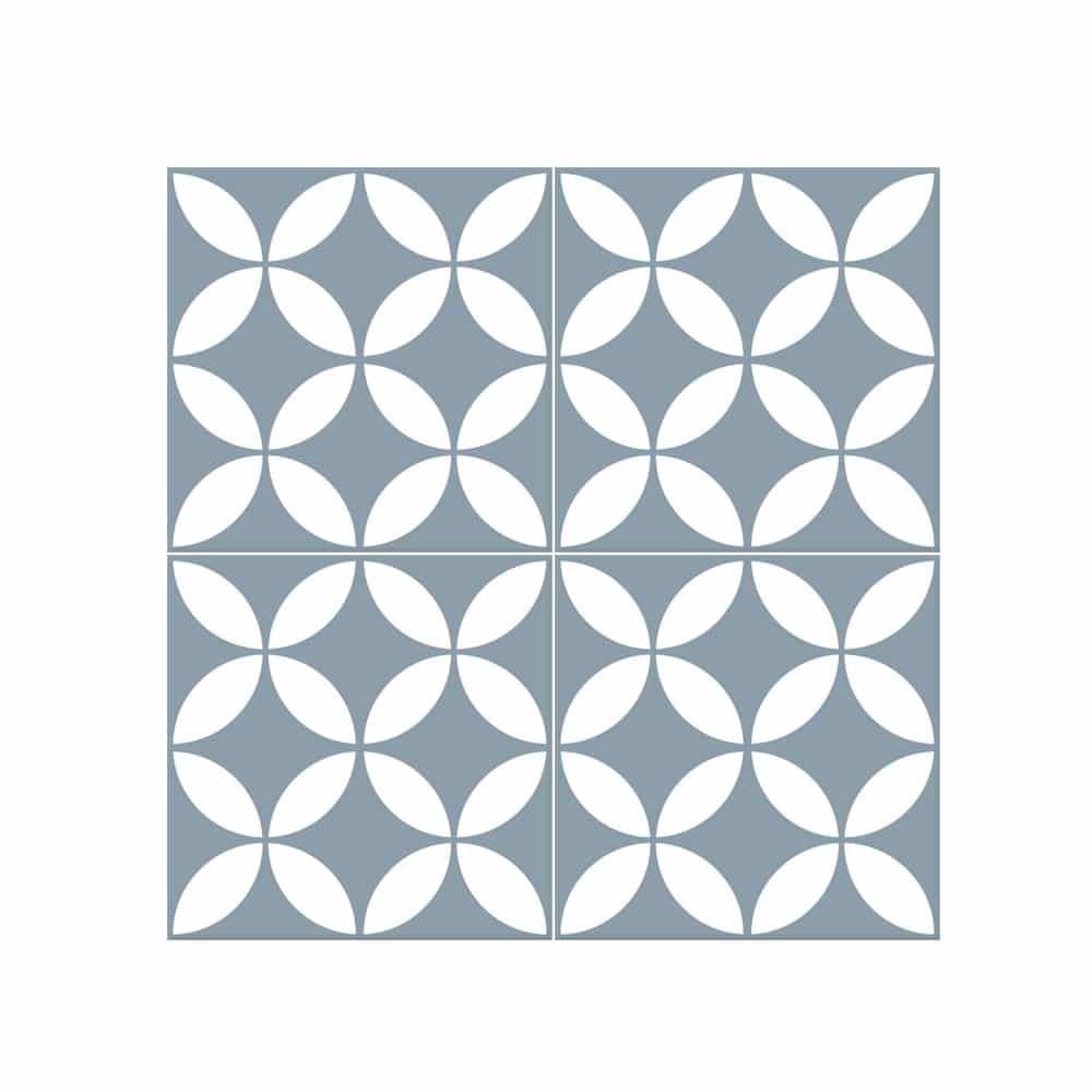Picasso Star Baby Blue Internal Matte, Baby Blue Tiles