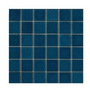 Gloss Azure Blue Poolsafe mosaic tiles