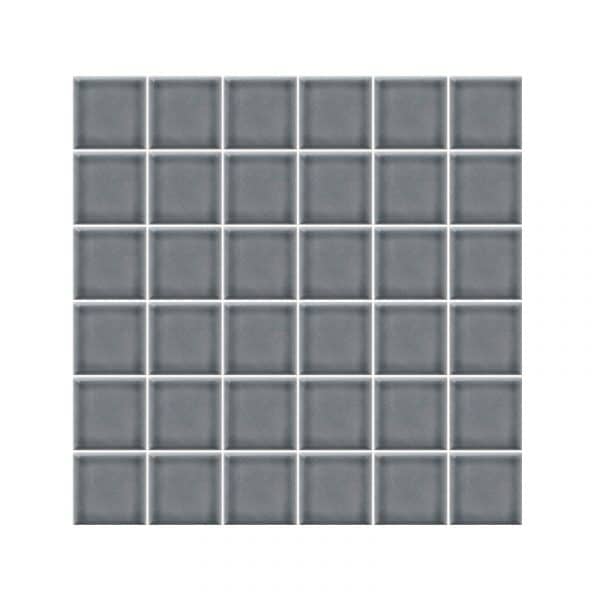 Steel Grey Gloss Mosaic 47x47