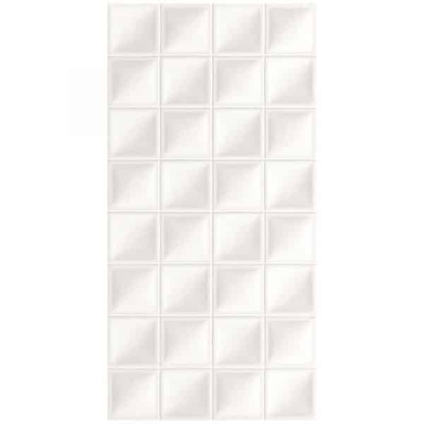 Winter Square Wave White Gloss wall tiles