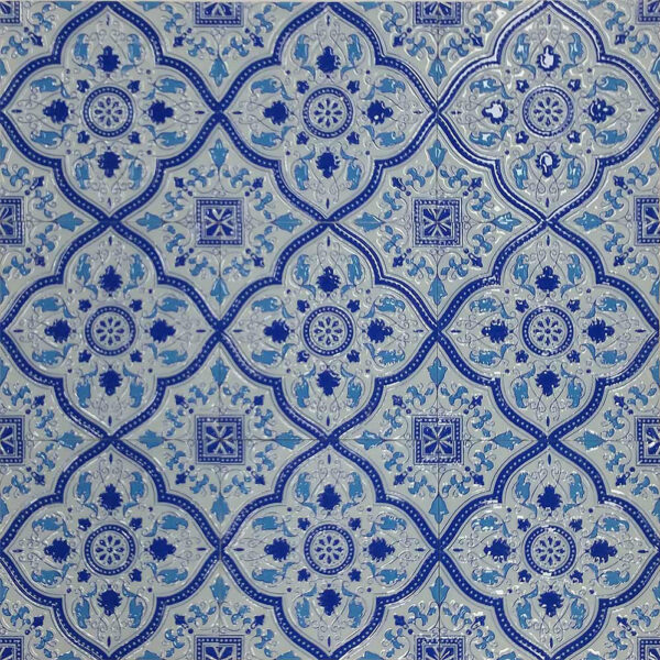 Moroccan Persian Blue Internal Gloss tiles 200x200