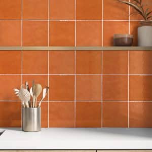Casablanca Orange Gloss 120x120 tiles