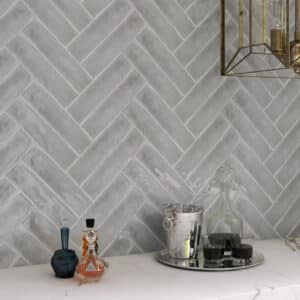 Boutique Ash Subway Ripple tiles